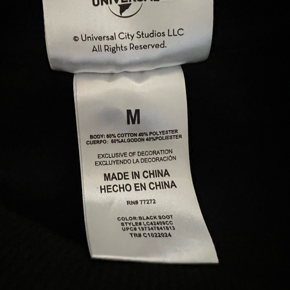 Wicked Medium Black Crewneck Sweatshirt Sequins Butterflies Elphaba Theatre Kid - Picture 9 of 10